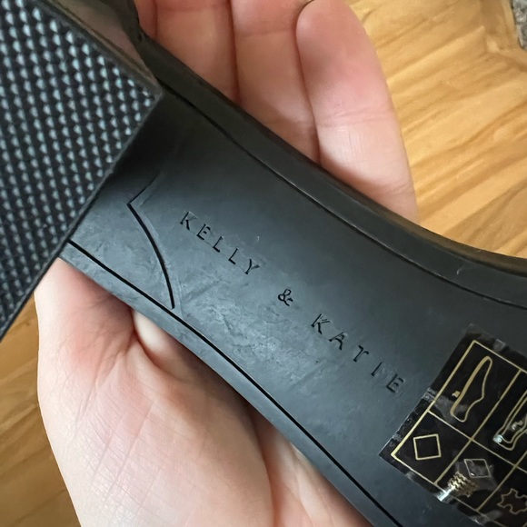 Black Open Toe Chunky Heel Women’s Size 10 - Picture 4 of 5